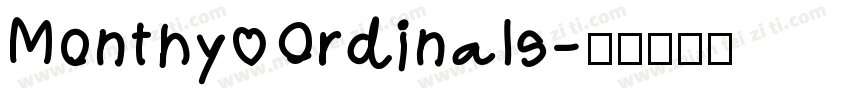 Monthy Ordinals字体转换